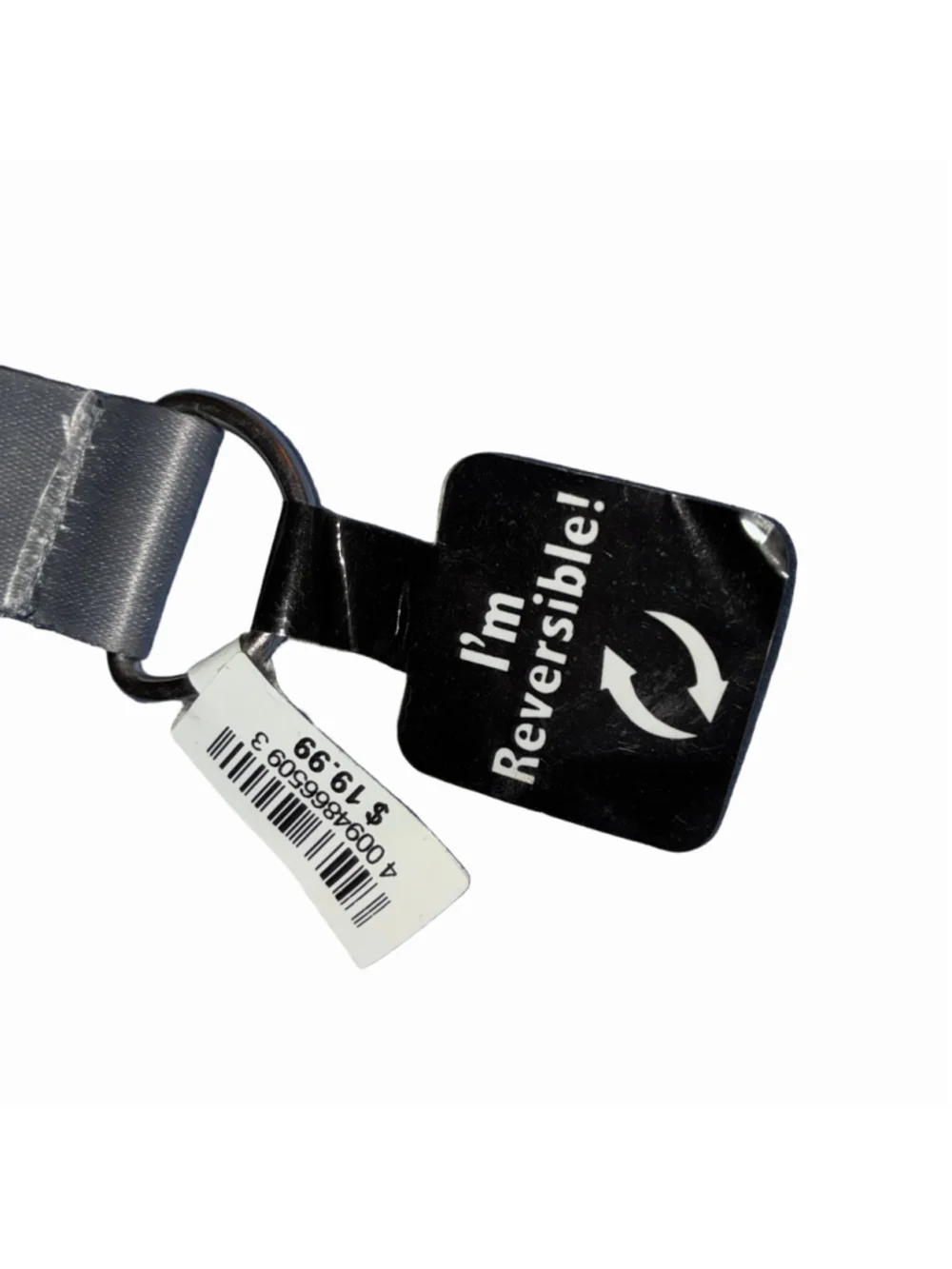 Disney Pirate Life Lanyard One Size Black Grey Reversible NWT